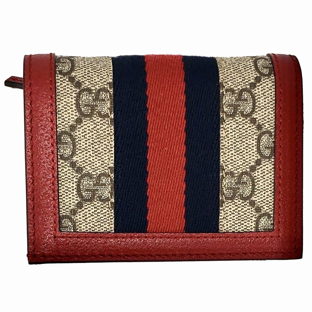 Gucci Queen Margaret GG Canvas Mini Wallet in Red NEW IN BOX - Picture 2 of 13